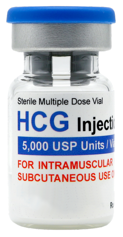 10 vial HCG kit 50,000iu w/ Bacteriostatic water 10ml